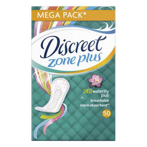 Прокладки Discreet Plus ежедневные Deo Water Lily Plus Trio 50шт в Сибирское Здоровье