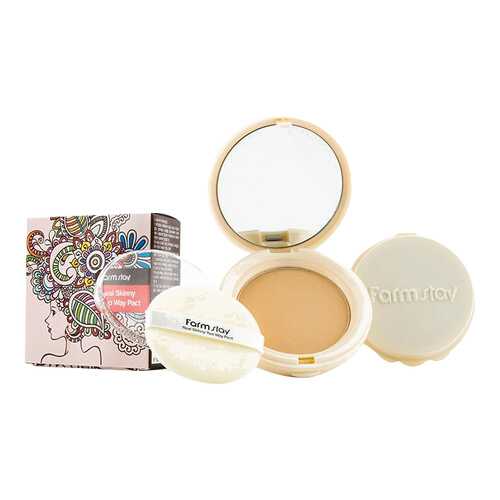 Пудра FarmStay Real Skinny Two Way Pact + Refill 21 Light Beige 2x13 гр в Сибирское Здоровье