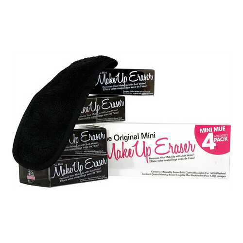 Мини-салфетка MakeUp Eraser для снятия макияжа черная 4 шт, в Сибирское Здоровье