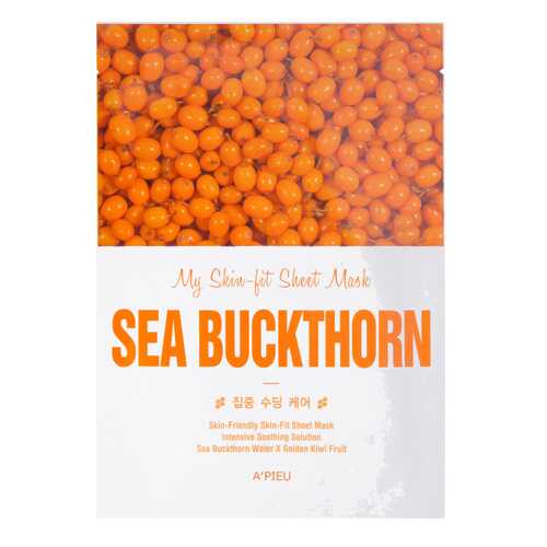 Маска для лица A'Pieu My Skin-Fit Sheet Mask Sea Buckthorn 25 г в Сибирское Здоровье