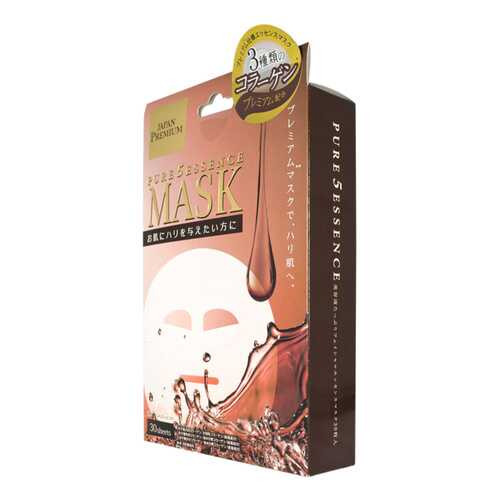 Маска для лица Japan Gals Pure5 Essence Premium c тремя видами коллагена 30 шт в Сибирское Здоровье