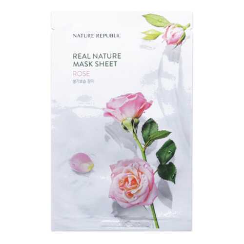 Маска для лица Nature Republic Real Nature Rose Mask Sheet 22 г в Сибирское Здоровье