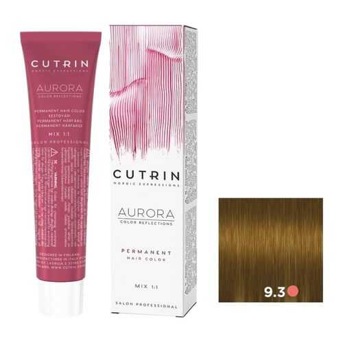 Крем-краска AURORA PERMANENT CUTRIN 9.3 очень светлый золотистый блондин 60 мл в Сибирское Здоровье