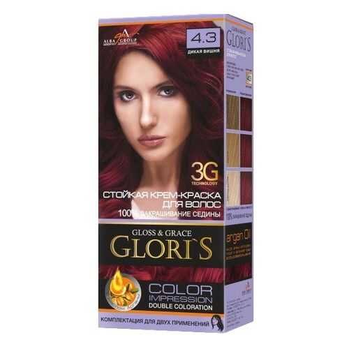 Стойкая крем-краска для волос Glori`s 4.3 дикая вишня в Сибирское Здоровье